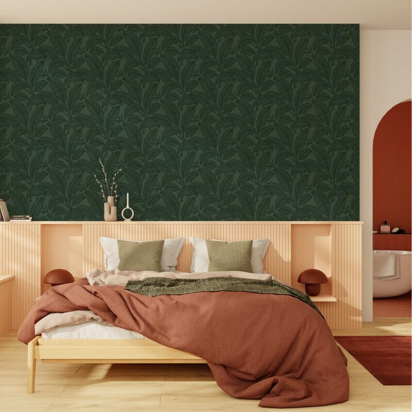 4murs déco chambre terracotta et vert forêt