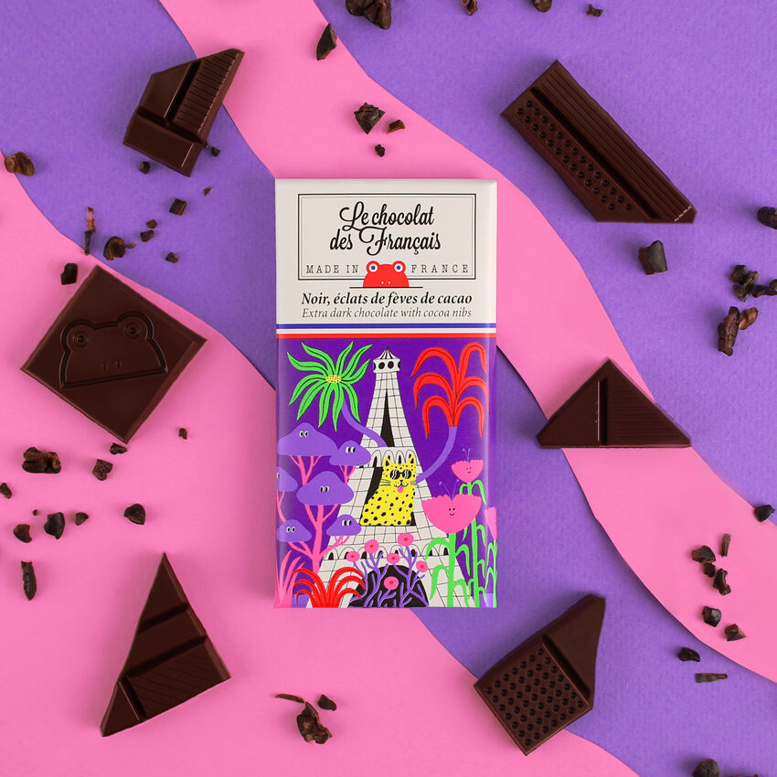 Tablette chocolat des français Tour Eiffel sauvage