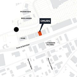 plan d'accès 4MURS Saint Martin Boulogne