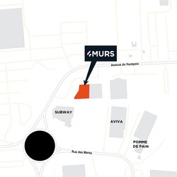 plan d'accès 4MURS Sainte-Geneviève-des-Bois