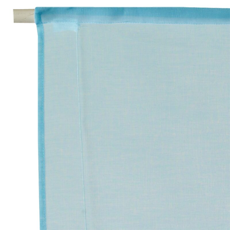 Vitrage TEMPORA coloris bleu turquoise 60 x 180 cm