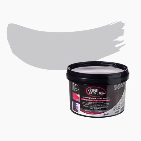 Résine perfection Peinture Rénovation RÉSINE Epoxy gris galet Satiné 0,5 L