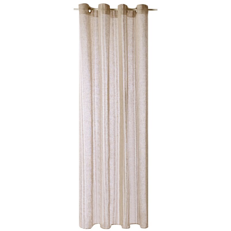 Voilage JOUR DE LIN coloris beige naturel 150 x 260 cm