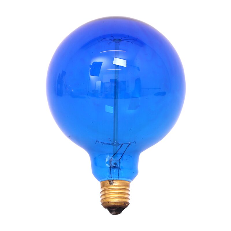 Ampoule FILAMENT GLOBE 40W E27 12,5 cm coloris bleu 16 x 12,5 cm