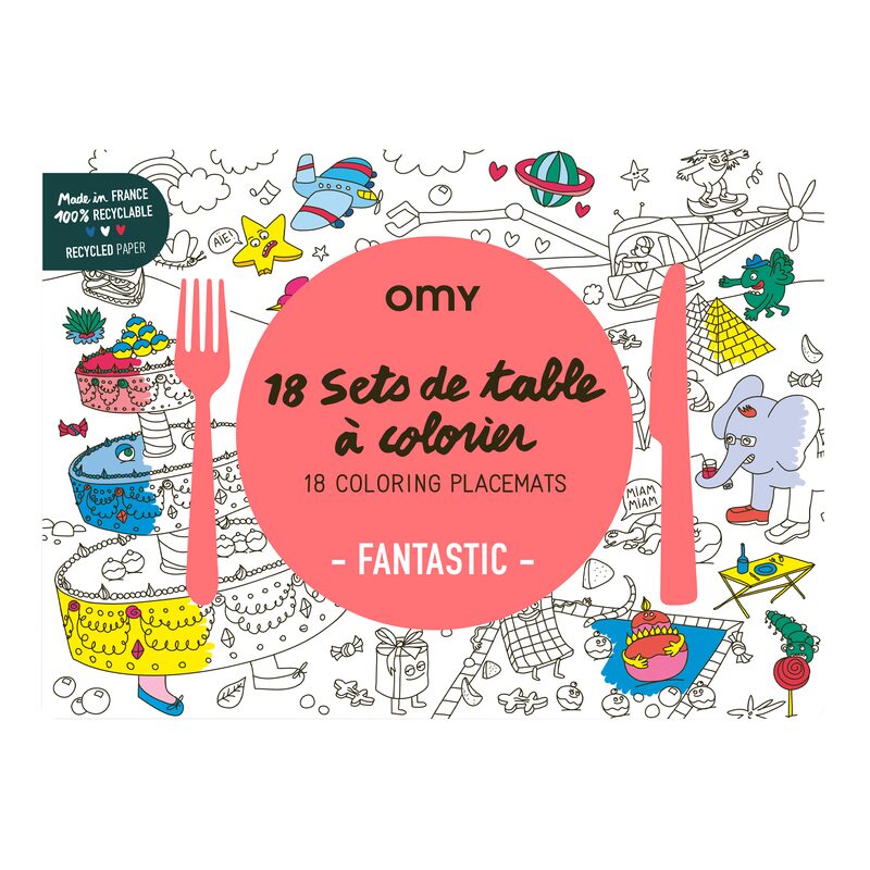 Coloriage SETS DE TABLE FANTASTIC