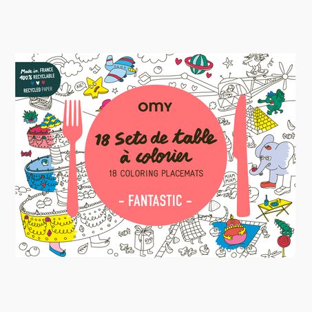 OMY Coloriage SETS DE TABLE FANTASTIC