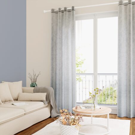 Voilage KINNAO coloris gris 140 x 240 cm