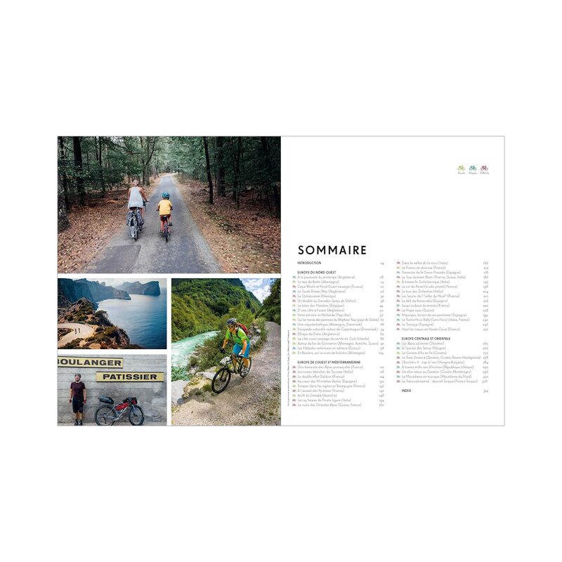 Livre voyage et nature L'EUROPE À VÉLO