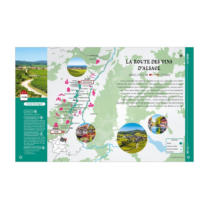 Livre voyage et nature ROAD TRIPS FRANCE