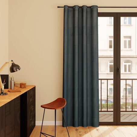 Rideaux de fenêtre occultants anti-bruit pour chambre à coucher et salon,  bleu C-150 x 200 cm