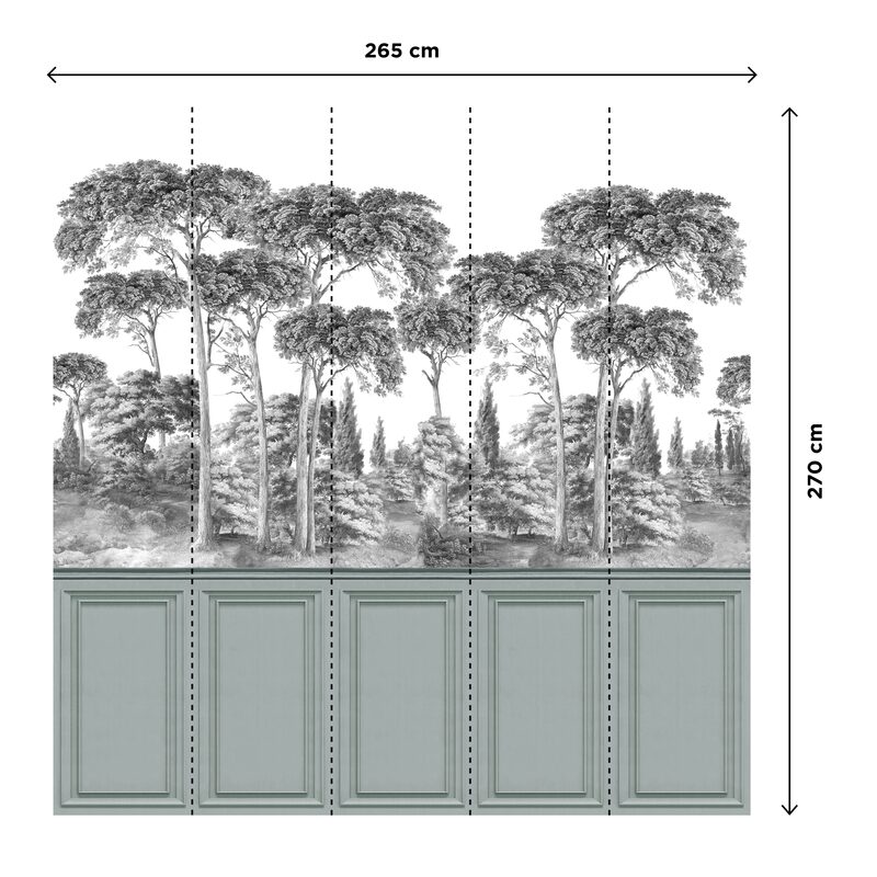 Papier peint panoramique XL TOSCANA 265 x 270 cm