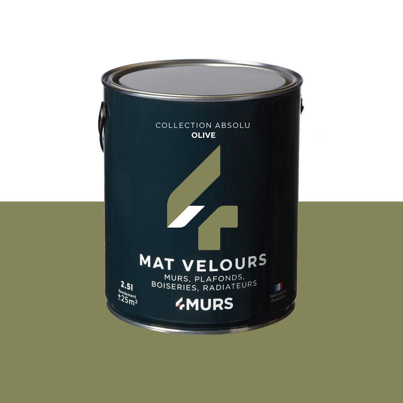 Peinture ABSOLU Acrylique olive Mat 2,5 L