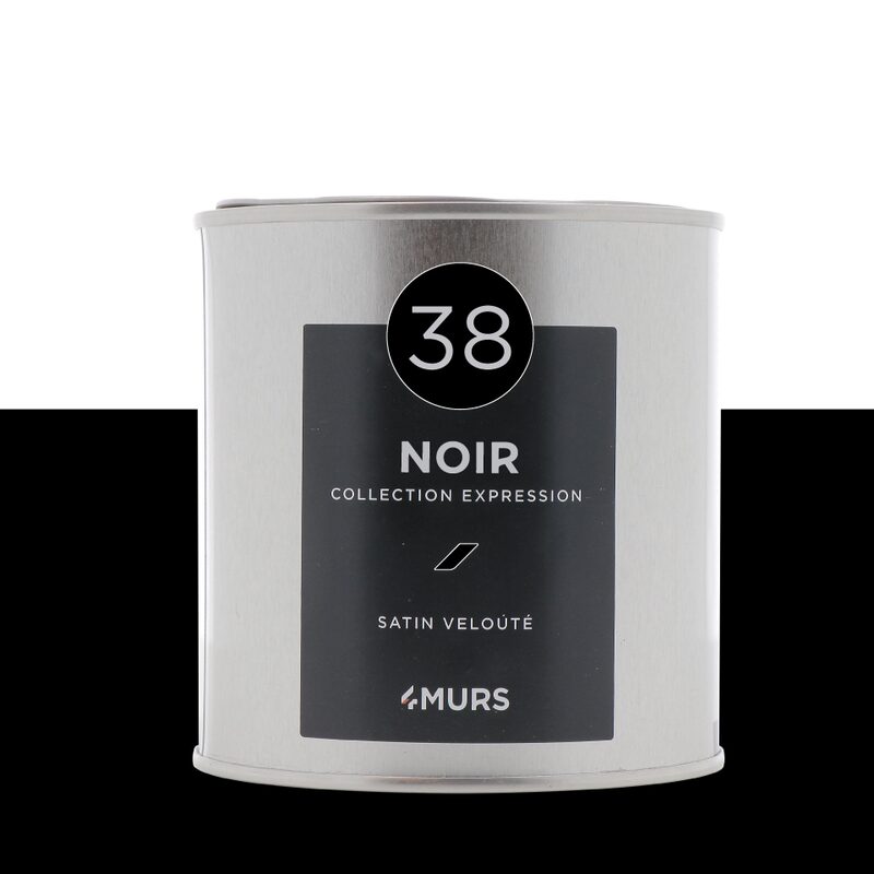 Peinture EXPRESSION Acrylique noir Satiné 0,5 L