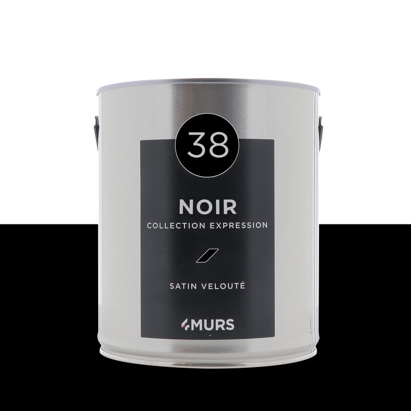 Peinture EXPRESSION Acrylique noir Satiné 2,5 L