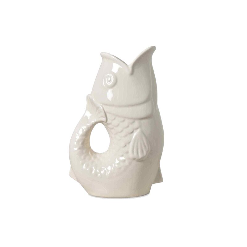 Vase POISSON coloris blanc