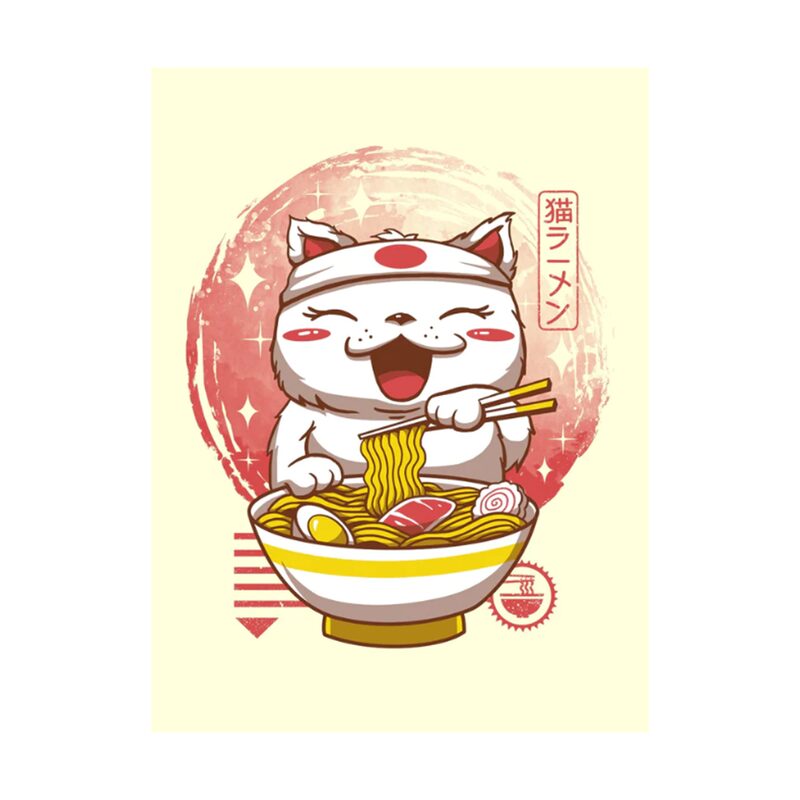 Affiche NEKO RAMEN 30 x 40 cm