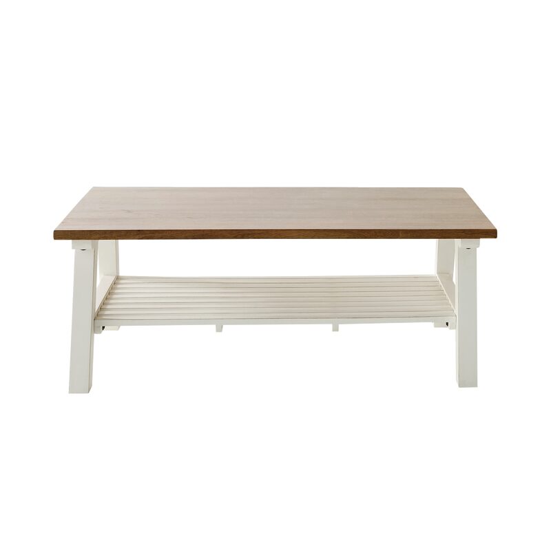 Table basse ETRETAT coloris naturel 60 x 120 cm