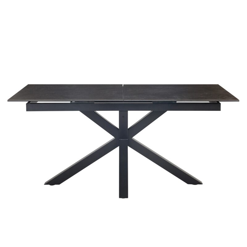 Table extensible ADAM coloris noir 90 x 168 cm