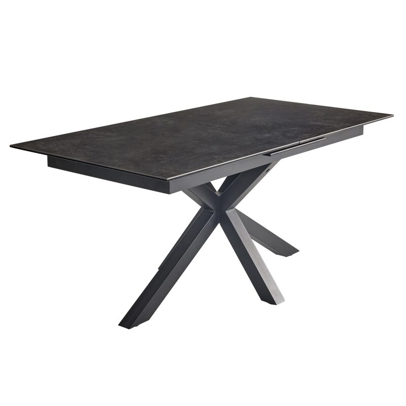 Table extensible ADAM coloris noir 90 x 168 cm