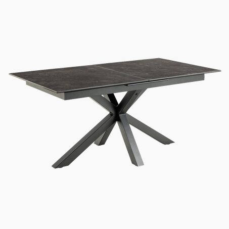 Table extensible ADAM coloris noir 90 x 168 cm