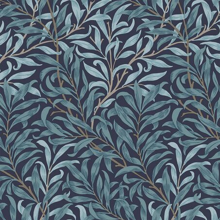 William Morris at Home Papier peint intissé WILLOW BOUGH bleu nuit