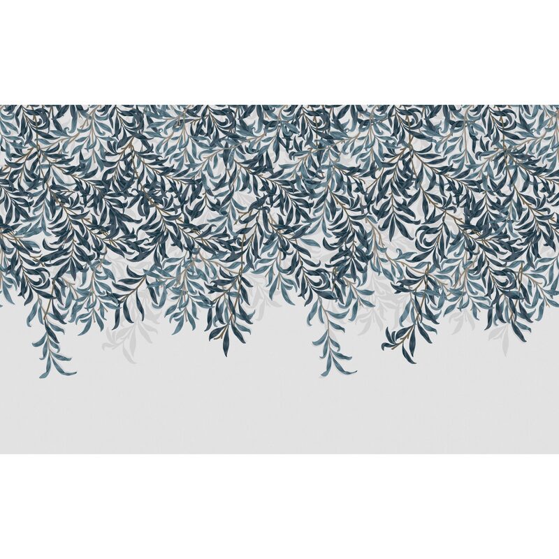 Papier peint panoramique XL WILLOW BOUGH XL 400 x 250 cm bleu marine