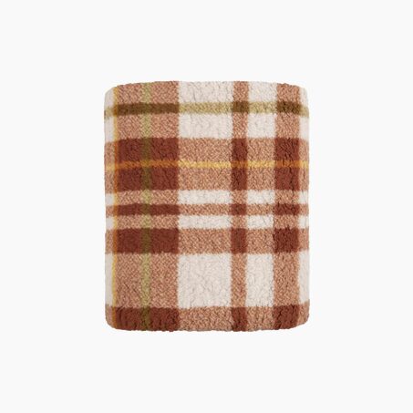 Plaid HAZEL coloris Orange tanné