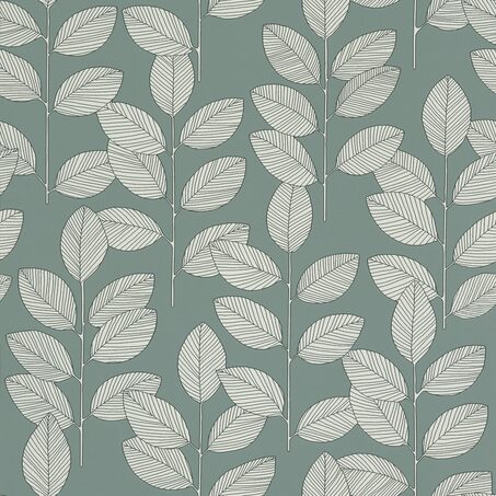 4MURS Papier peint intissé HENDI coloris vert de gris