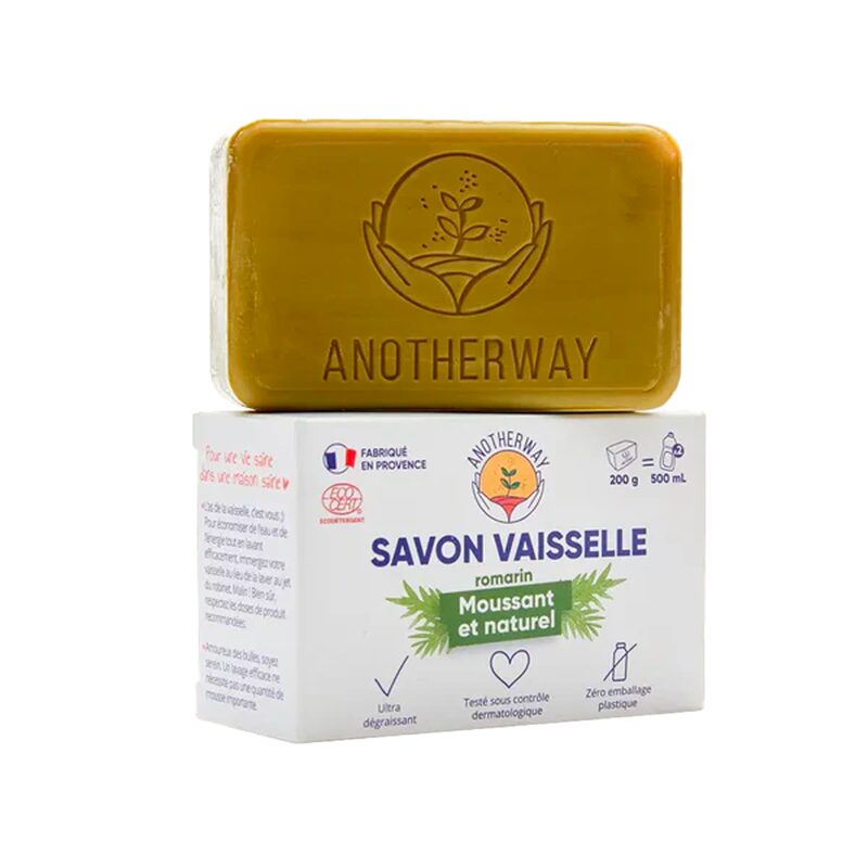 ANOTHER WAY Savon solide vaisselle ROMARIN coloris blanc