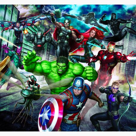 Papier peint panoramique XL MARVEL AVENGERS 300 x 280 cm