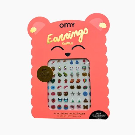 OMY Sticker BOUCLES D'OREILLES KAWAII