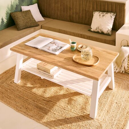 Table basse ETRETAT coloris naturel 60 x 120 cm