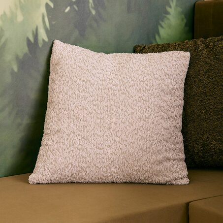 Coussin GAÏA coloris beige ficelle 45 x 45 cm