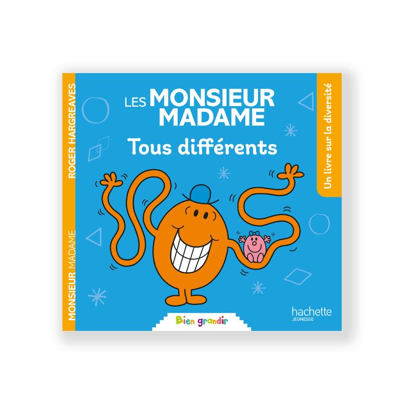 Livre enfant MONSIEUR MADAME TOUS DIFFÉRENTS