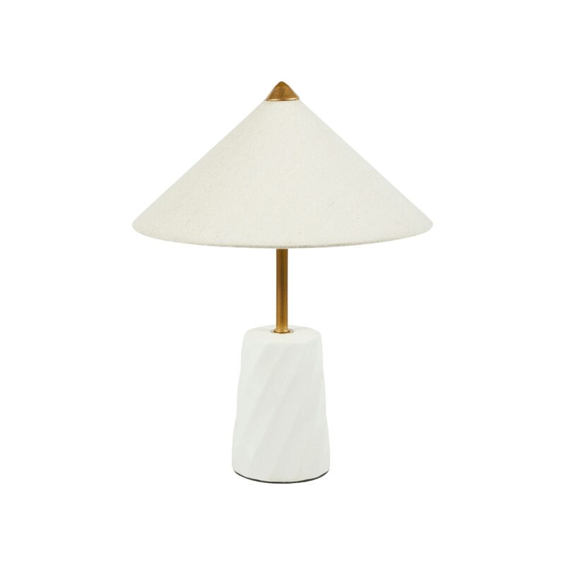 Lampe à poser MERINGA coloris blanc 37 x 38 cm