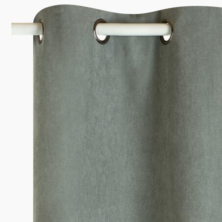 Rideau thermique KINLEY coloris vert de gris 140 x 180 cm