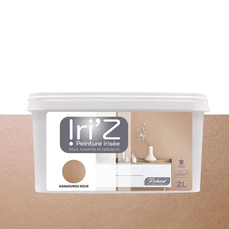 Peinture IRIZ Acrylique kangourou roux Brillant 2 L