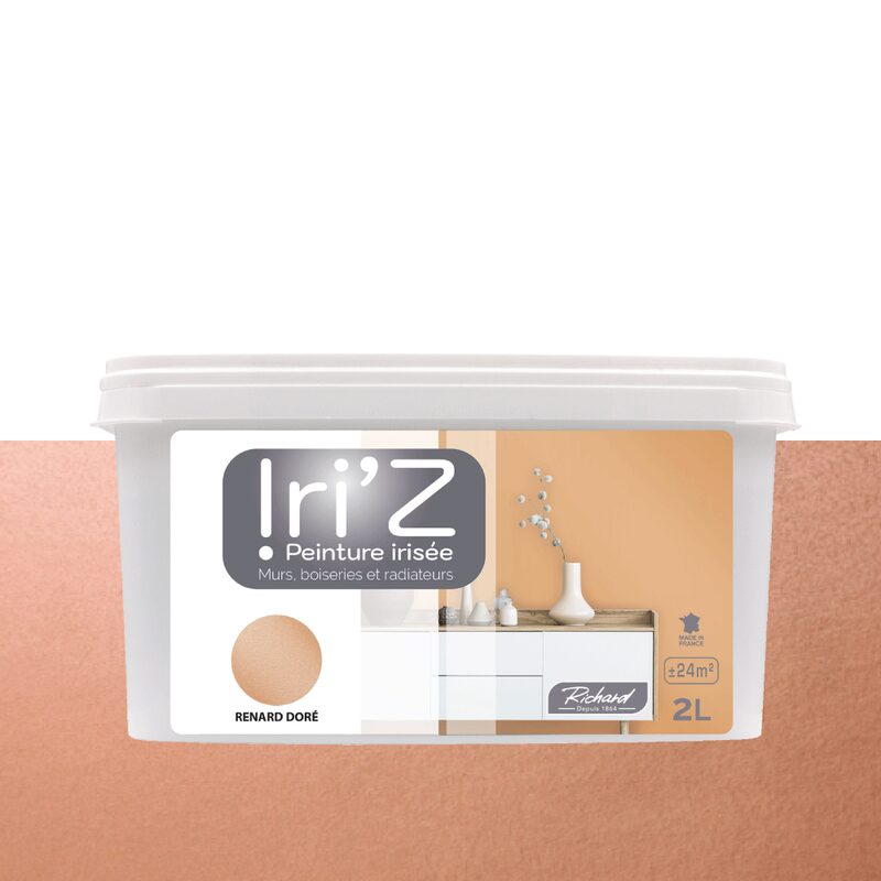 Peinture IRIZ Acrylique renard doré Brillant 2 L