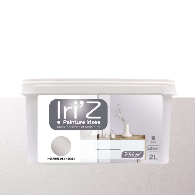 Peinture IRIZ Acrylique hermine des neiges Brillant 2 L