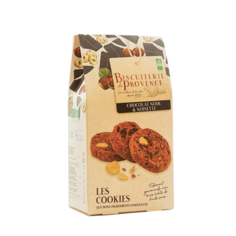 Biscuits COOKIES CHOCOLAT NOIR ET NOISETTE