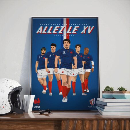 Sport à l'affiche Affiche ALLEZ LE XV 40 x 60 cm