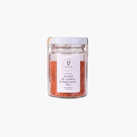 VINZÜ Condiments POUDRE DE PIMENT D'ESPELETTE BIO