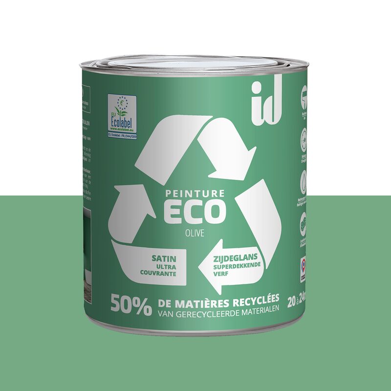 Peinture ECO Acrylique olive Satiné 2 L