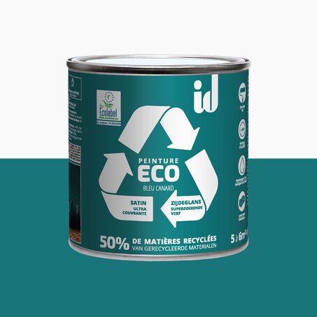 ECO ID Peinture ECO Acrylique bleu canard Satiné 0,5 L