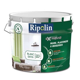 Peinture Ripolin extreme bois blanc satin 2,5 L