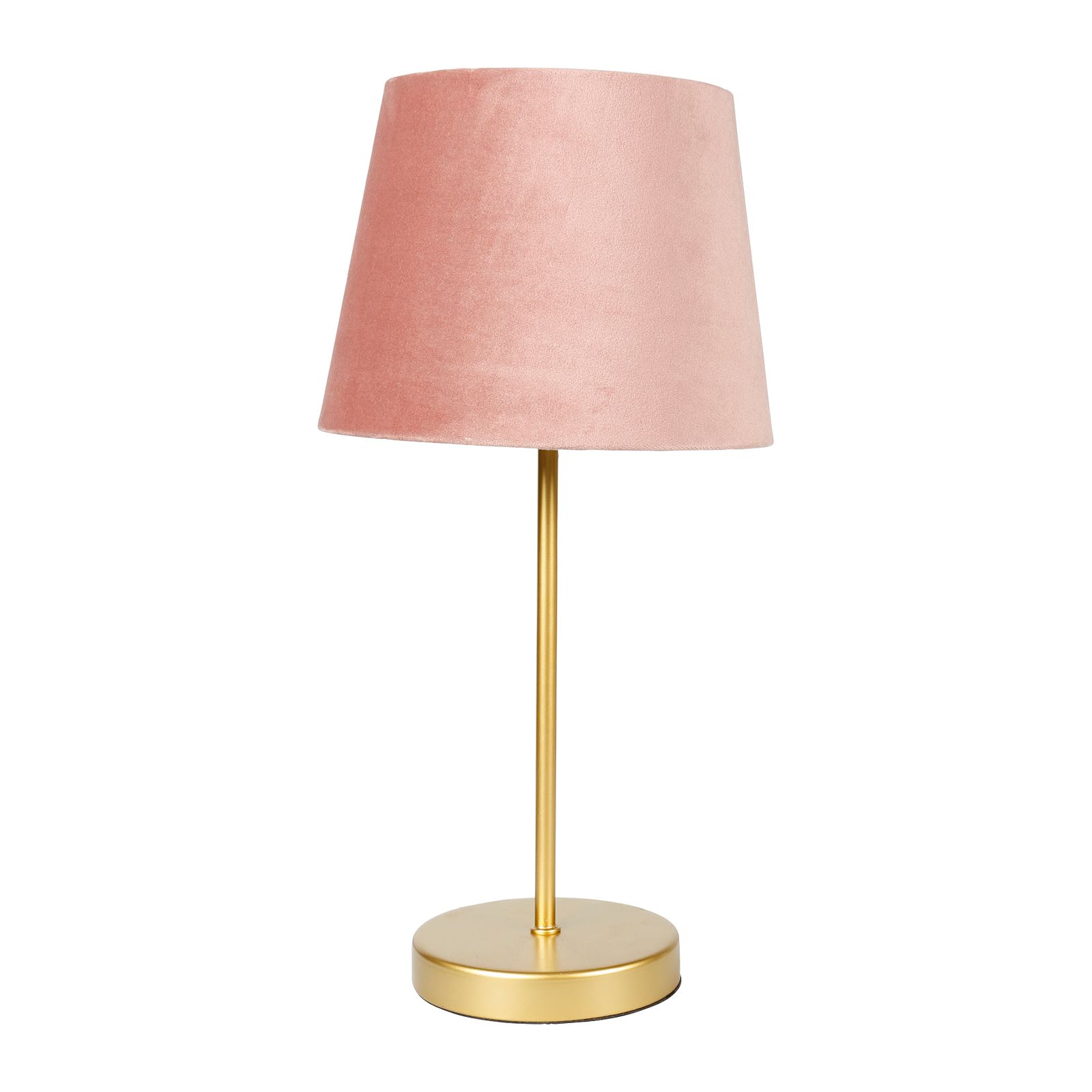 Lampe à poser VELVET GOLD coloris rose 40 x 20 cm or Lampe 4MURS