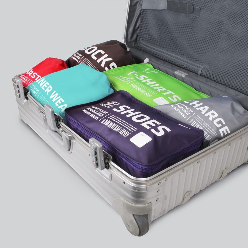 6 sacs de rangement bagage voyage organisateur valise trousse