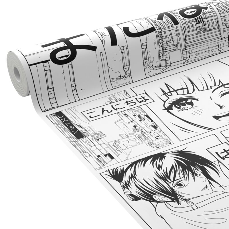 Papier Peint Manga Noir Et Blanc