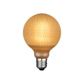 Ampoule LED prisma couvercle couleur cuivre 95mm x 160mm