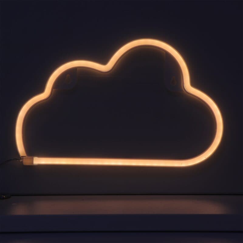 Enseignes au néon cloud, lumière de nuage LED, lumière de nuage LED pour la  décoration murale, lampe d'enseigne au néon cloud alimentée par USB